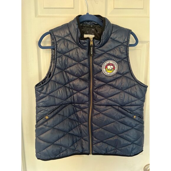 Ivory Ella Blue Quilted Zip Up Puffer Vest Size Women's XL - Picture 1 of 9